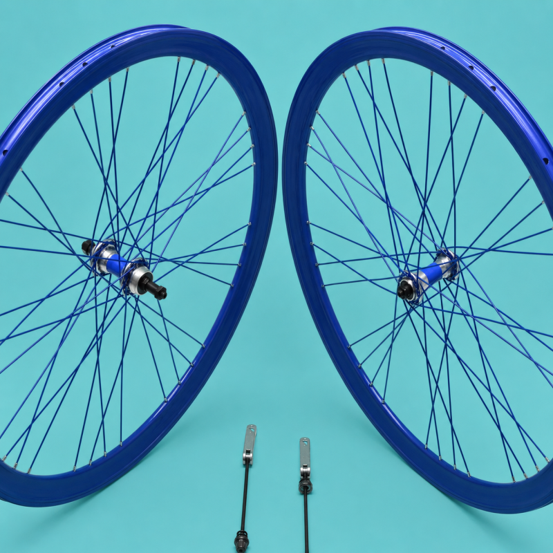 ruote corsa 28x1.3/8-5/8 blu gipiemme shimano 1-5-6-7 velocità personalizzabile