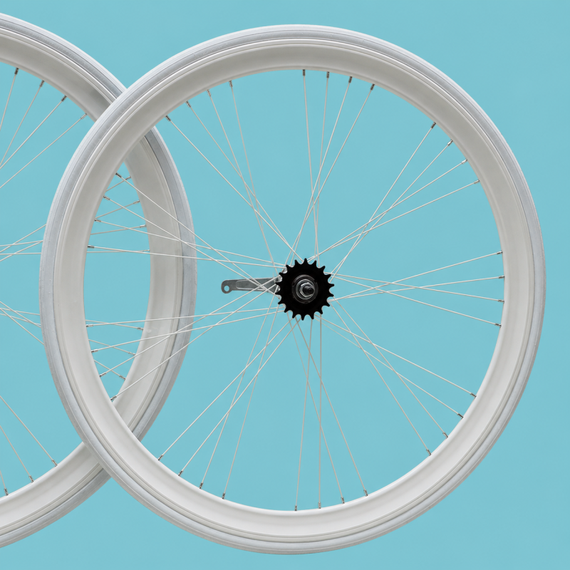 Ruote fixed 700x23 Raktor Gipiemme 1v bianco contropedale personalizzabile