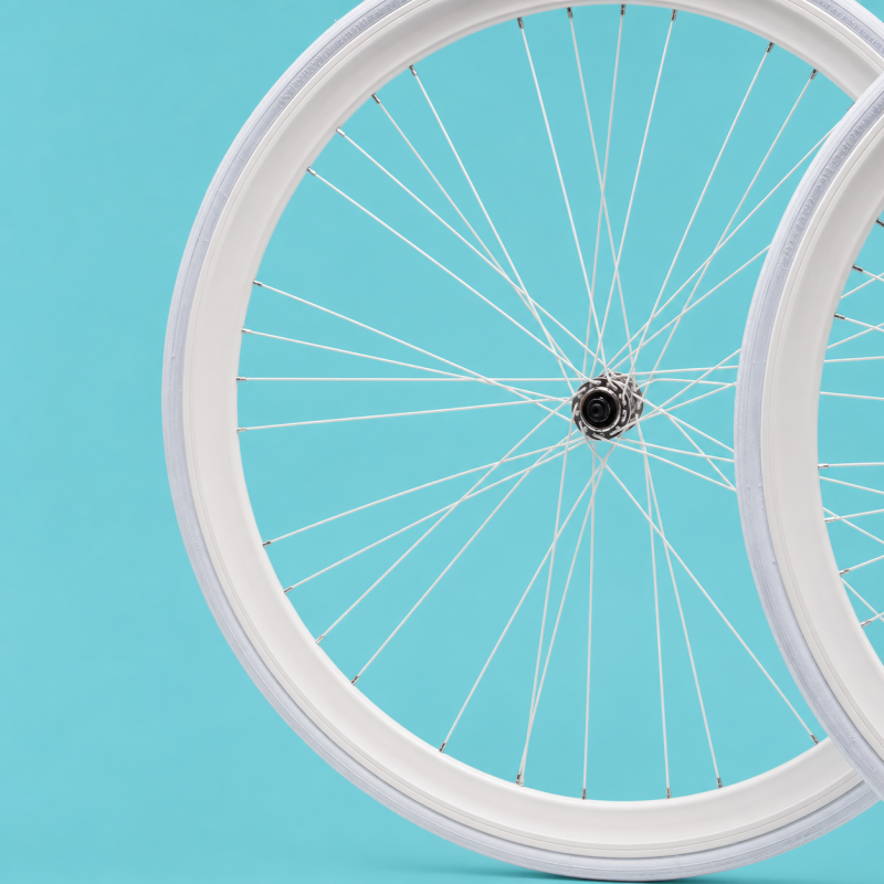 Ruote fixed 700x23 Raktor Gipiemme 1v bianco contropedale personalizzabile