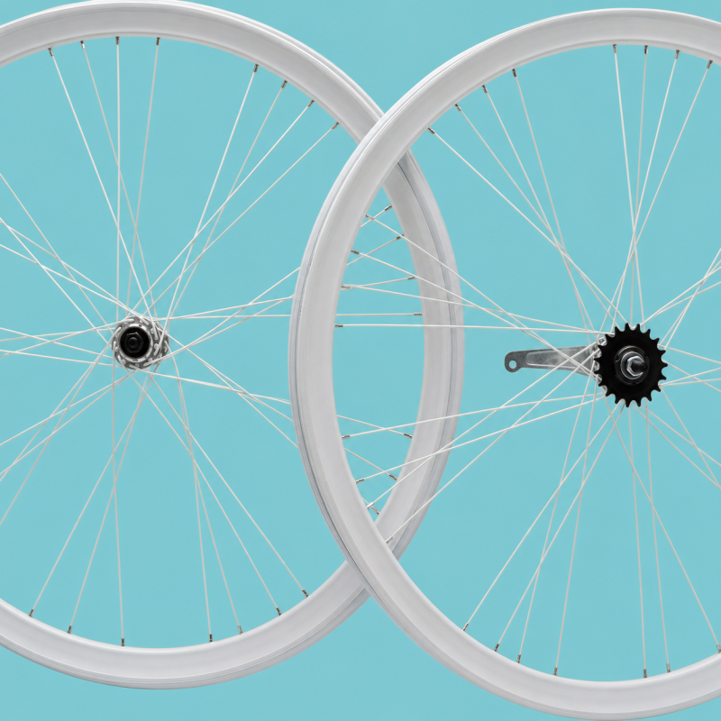 Ruote fixed 700x23 Raktor Gipiemme 1v bianco contropedale personalizzabile