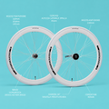 Ruote fixed 700x23 Raktor Gipiemme 1v bianco contropedale personalizzabile