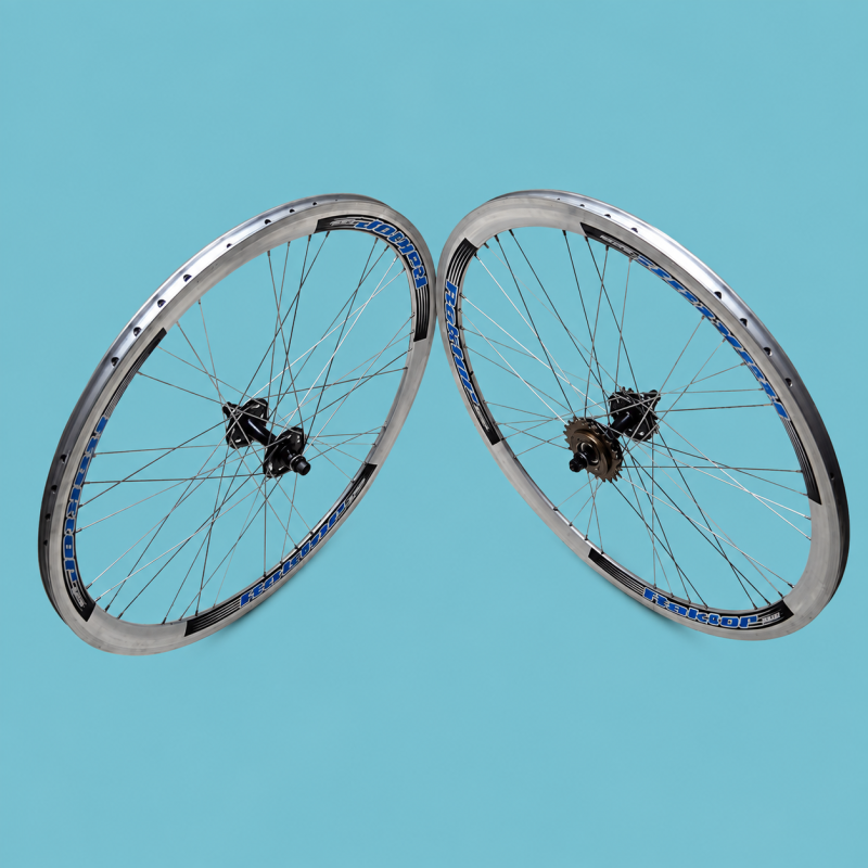 ruote fixed single speed 28x1.3/8-5/8 flip flop cromo personalizzabile