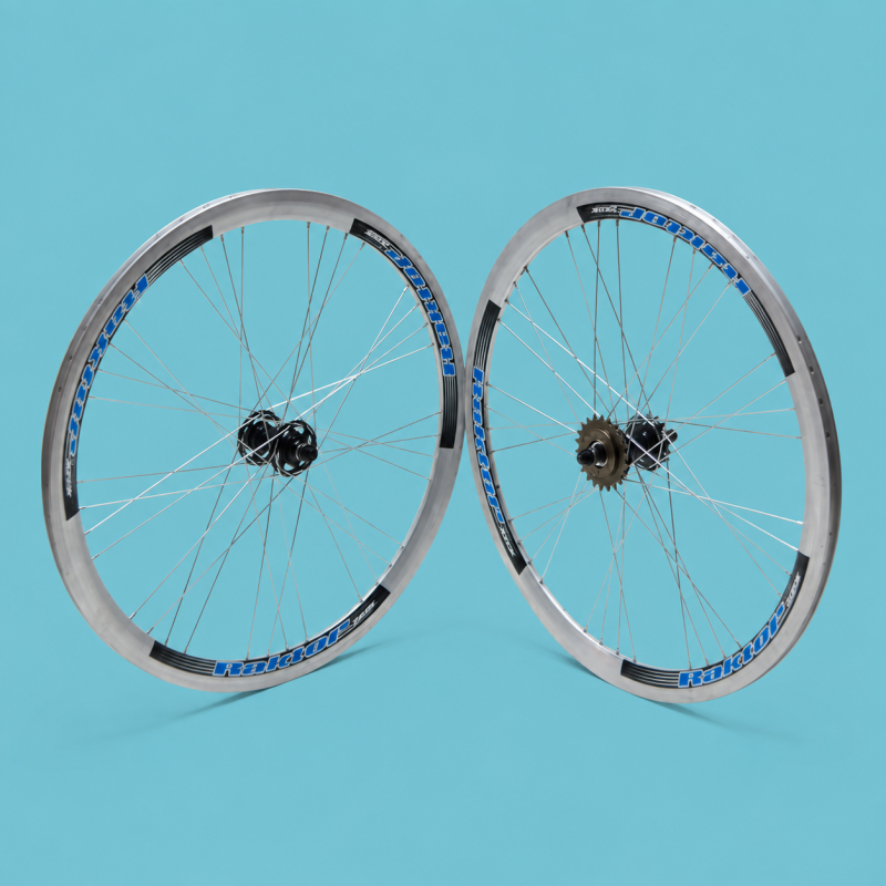 ruote fixed single speed 28x1.3/8-5/8 flip flop cromo personalizzabile