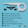 Carter bici bicicletta city bike olanda 42 denti bianco